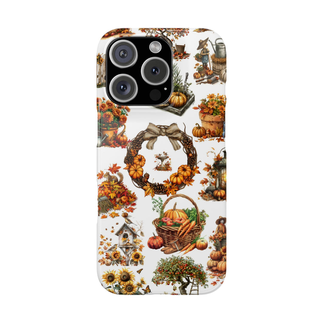 Slim Fall Leaves Collage Cute Phone Cases for Iphone | iPhone 15 Case | iPhone 15 Pro Max Case, Iphone 14, Iphone 14 Pro Max, Iphone 13, 12 - Studio40ParkLane