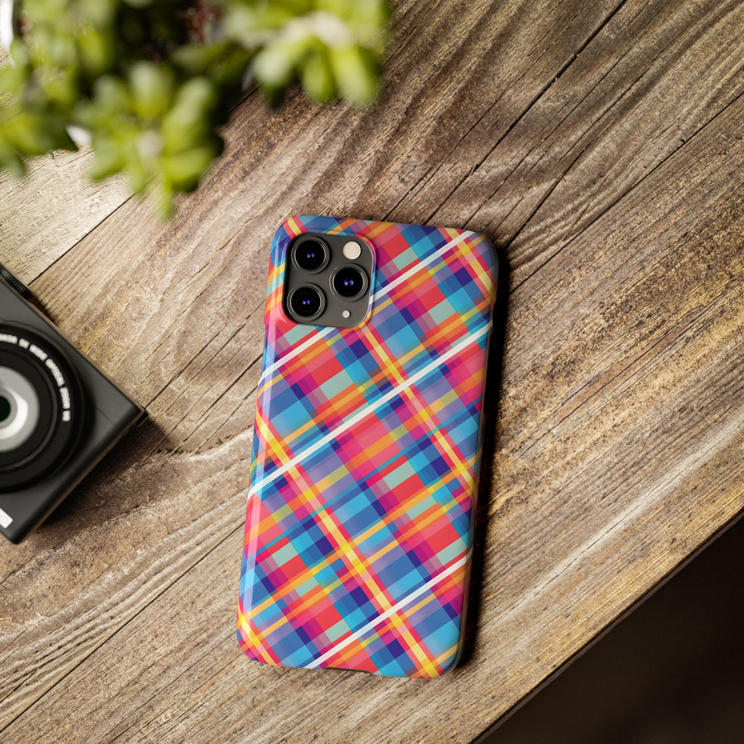 Slim Checkered Plaid Gift for Her Cute Phone Cases for Iphone 16 Pro Max | iPhone 15 Case | iPhone 15 Pro Max Case, Iphone 14, 13, 12, 11, 10, 8, 7 - Studio40ParkLane