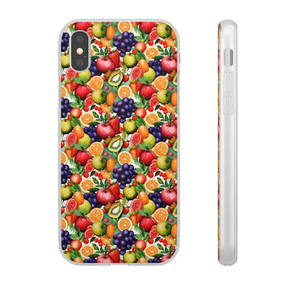 Cute Flexi Phone Cases, Summer Fruit Mix, Compatible with Samsung Galaxy S23, Samsung S22, Samsung S21, Samsung S20, Galaxy S20 Ultra