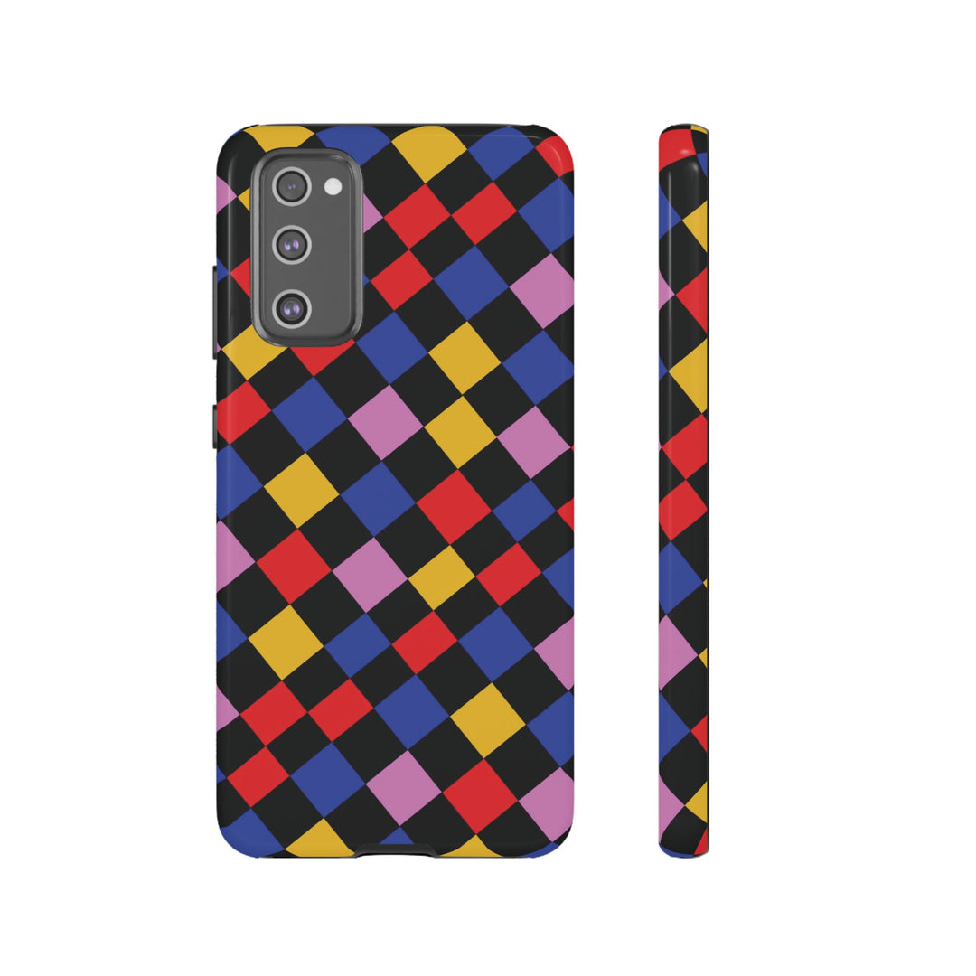 Aesthetic Tough Colorful Checkerboard Phone Case Premium - For iPhone 17 Pro Max iPhone 16 Pro iPhone 15 Iphone 14 Plus 13 Pro 12 11 10 XR - Studio40ParkLane