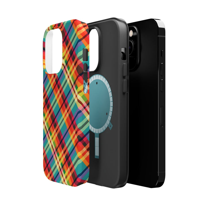 Checkered Plaid Magsafe Gift for Her Cute Phone Case for Iphone, | iPhone 16 | iPhone 15 Pro Max, Iphone 14 Pro Max, 13 12 11 10 9 8 7 - Studio40ParkLane