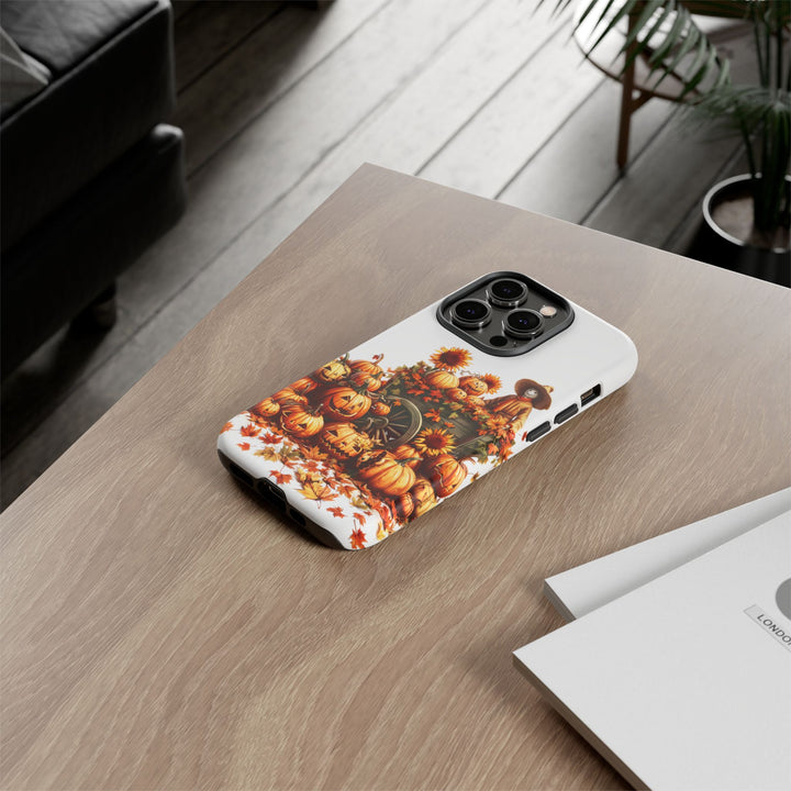 Impact Resistant, Fall Leaves Scarecrow, Cute Phone Cases for Samsung S24, S23, S22, S21, IPhone 15 pro Iphone 14 pro Iphone 13 IPhone 12 Iphone 11 - Studio40ParkLane