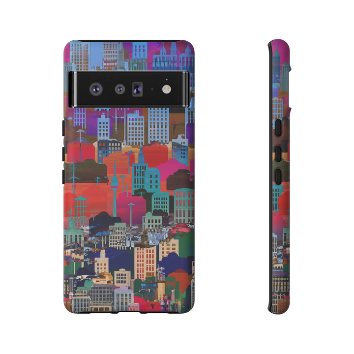Cute Samsung Case | Cool Iphone Case | Summer City Skyline, Samsung S24, S23, S22, S21, IPhone 15 Case | Iphone 14 Case, Iphone 13 Case - Studio40ParkLane