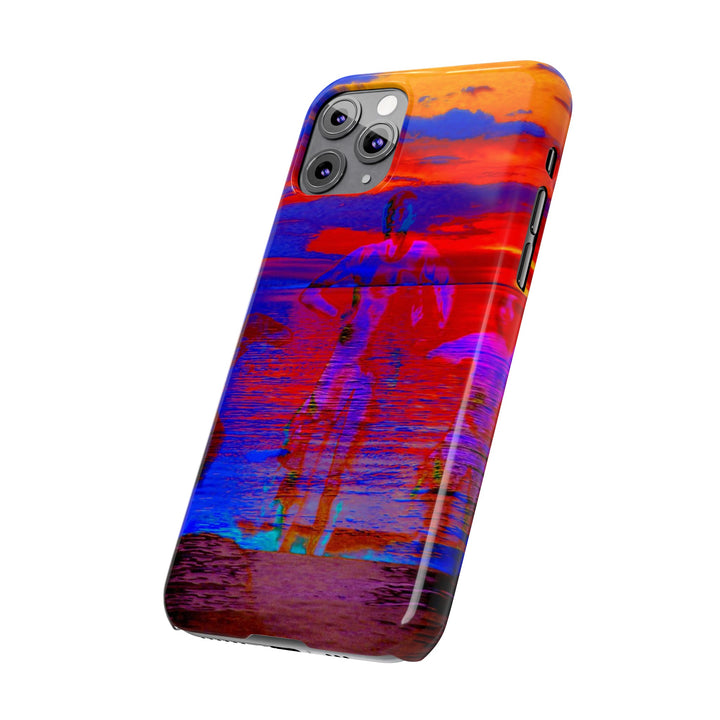 Slim Cute Phone Cases for Iphone | iPhone 15 Case | iPhone 15 Pro Max, Iphone 14 Case, Iphone 14 Pro Max, Iphone 13, Red Blue Sunset - Studio40ParkLane