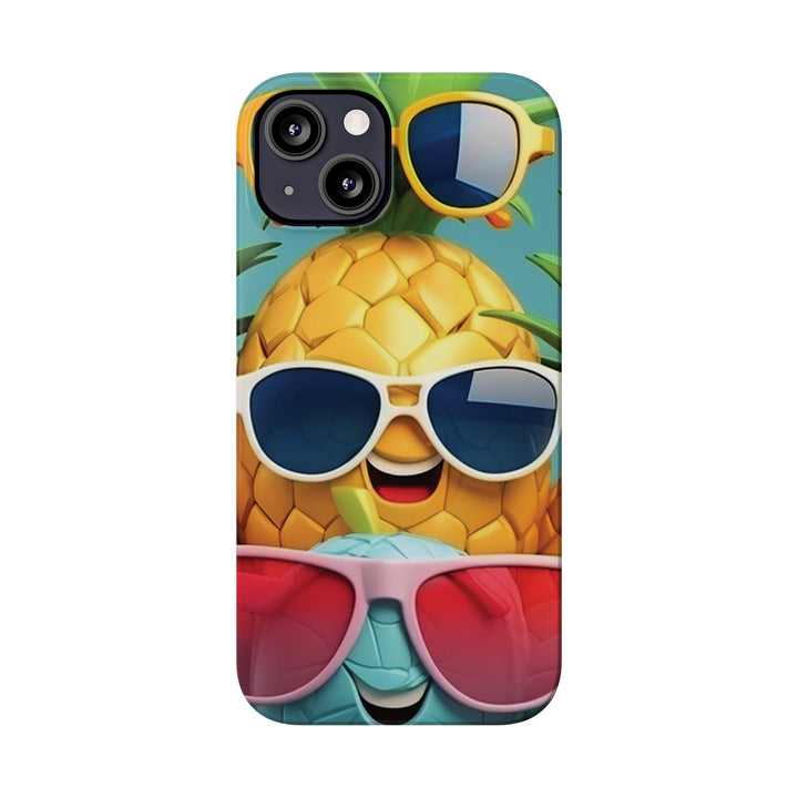 Slim Cute Phone Cases for Iphone - | iPhone 15 Case | iPhone 15 Pro Max Case, Iphone 14 Case, Iphone 14 Pro Max, Iphone 13, Summer Pineapple Fruit - Studio40ParkLane