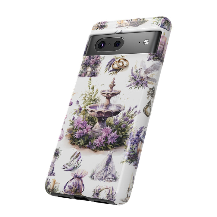 Impact Resistant, Lavender Wedding, Cute Phone Cases for Samsung S24, S23, S22, S21, IPhone 15 pro Iphone 14 pro Iphone 13 IPhone 12 Iphone 11 - Studio40ParkLane