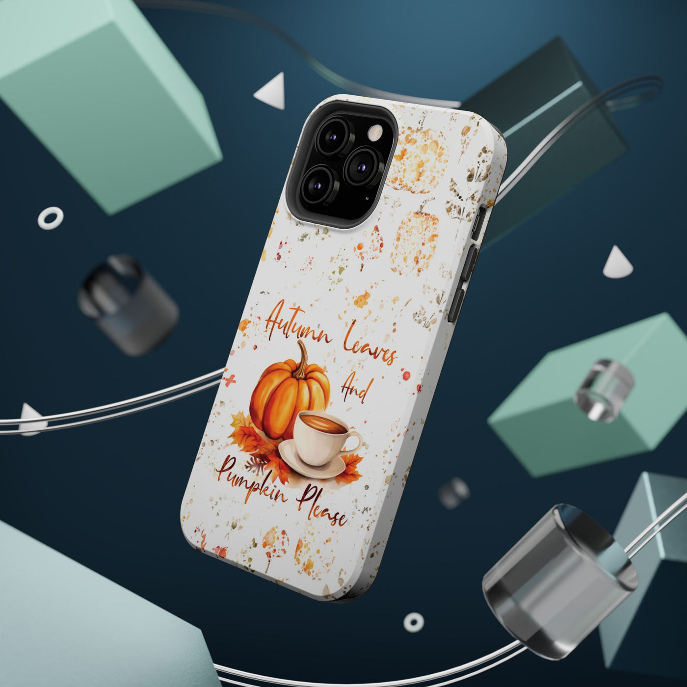 Fall Leaves Pumpkins Tough Magsafe Cute Phone Cases for Iphone | iPhone 15 Case | iPhone 15 Pro Max Case, Iphone 14, Iphone 14 13 12 11 10 9 8 7 - Studio40ParkLane