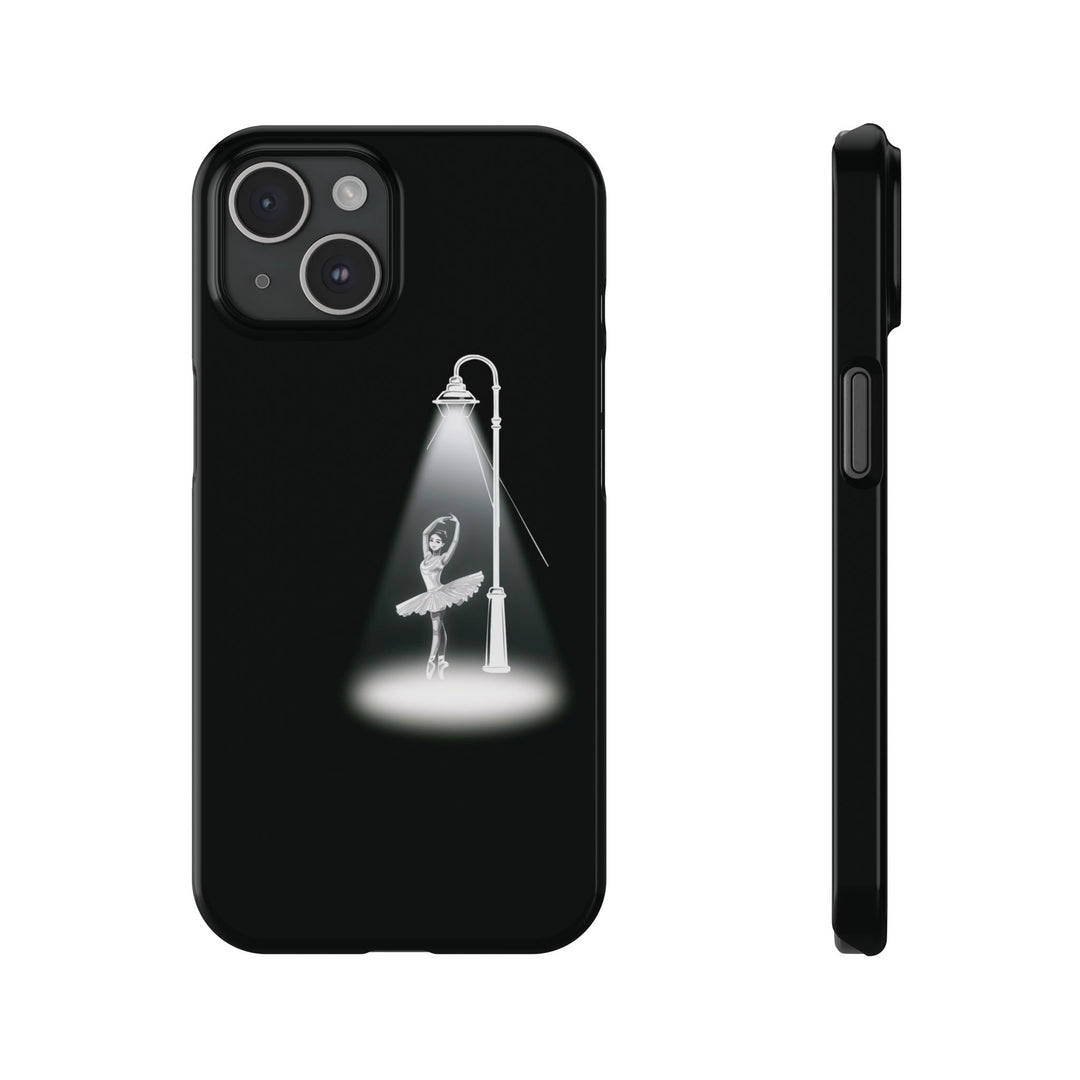 Slim Ballet Dancer Spotlight Gift for Her Cute Phone Cases for Iphone 16 Pro Max | iPhone 15 Case | iPhone 15 Pro Max Case, Iphone 14, 13, 12, 11, 10, 8, 7 - Studio40ParkLane