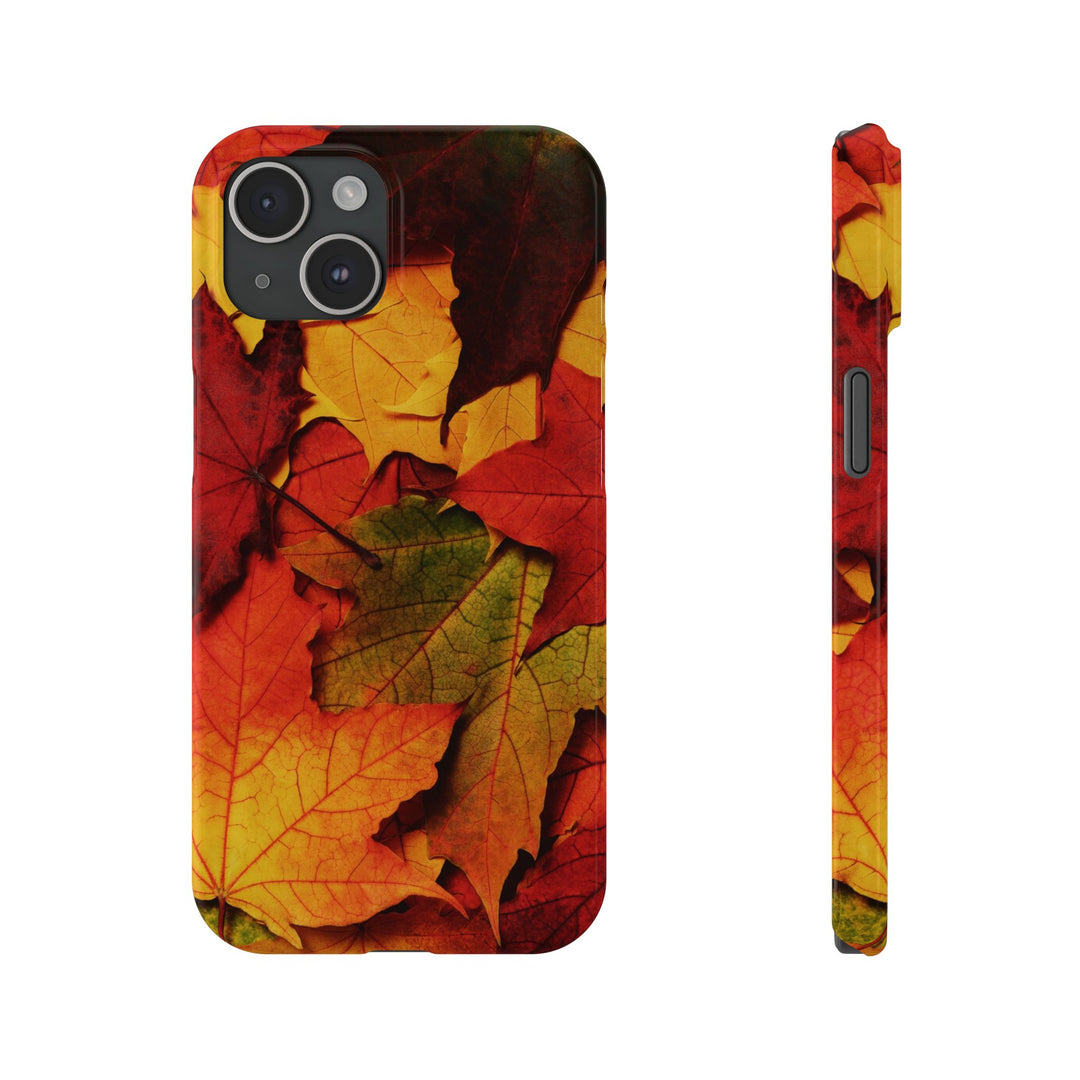 Slim Autumn Fall Leaves Gift Cute Phone Cases for Iphone 16 | iPhone 15 Case | iPhone 15 Pro Max Case, Iphone 14, Iphone 14 Pro Max, Iphone 13, Slim Mom Dad Gift - Studio40ParkLane