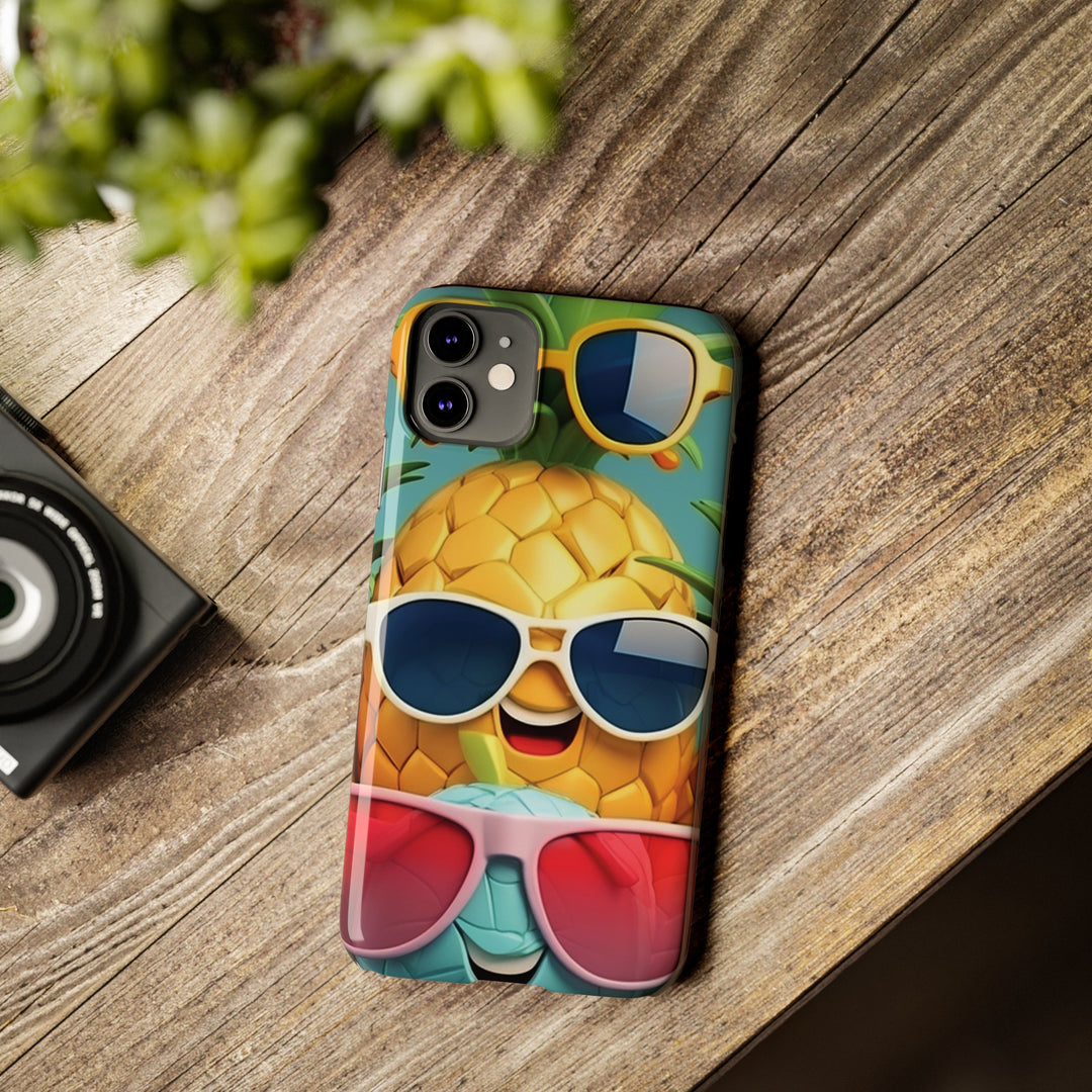 Slim Cute Phone Cases for Iphone - | iPhone 15 Case | iPhone 15 Pro Max Case, Iphone 14 Case, Iphone 14 Pro Max, Iphone 13, Summer Pineapple Fruit - Studio40ParkLane