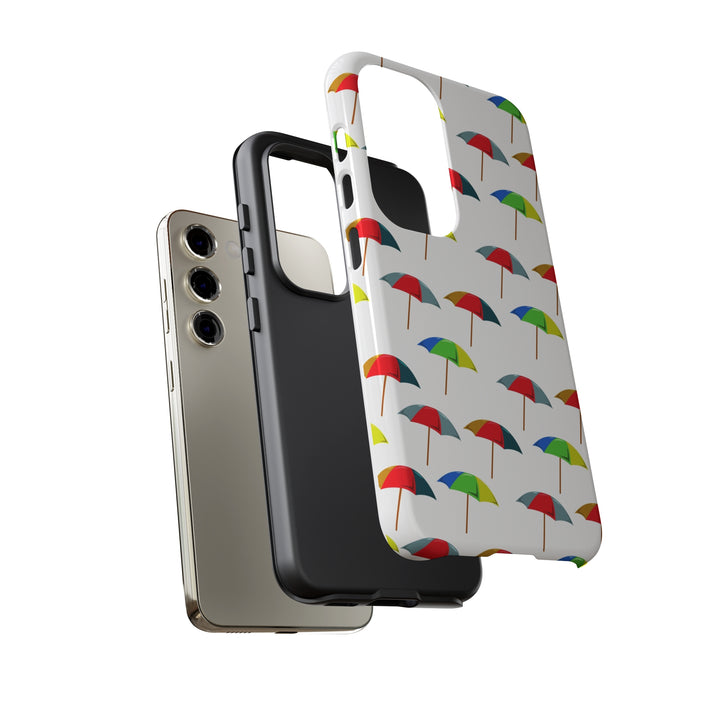 Cute Samsung Phone Case | Aesthetic Samsung Phone Case | Galaxy S23, S22, S21, S20 | Colorful Beach Parasols, Protective Phone Case - Studio40ParkLane