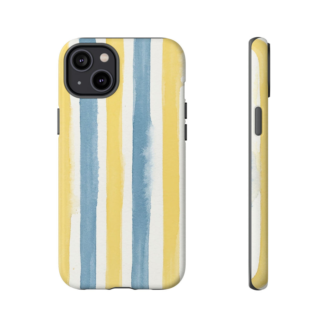 Tough Cute Yellow Stripes Phone Case, for IPhone 17 Pro Max | Iphone 17 Air, Iphone 16, IPhone 15, 14 13 12, Samsung Galaxy S26, S25, S24, S23 - Studio40ParkLane
