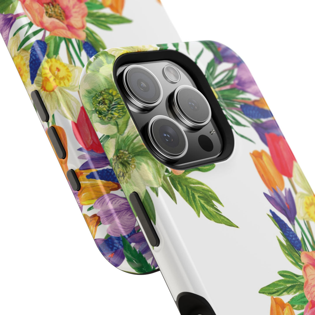 Spring Flowers Magsafe Cute Phone Case for Iphone Gift for Her, iPhone 16 Case iPhone 15 Pro Max Case, Iphone 14, Iphone 14 Pro Max, 13, 12 - Studio40ParkLane