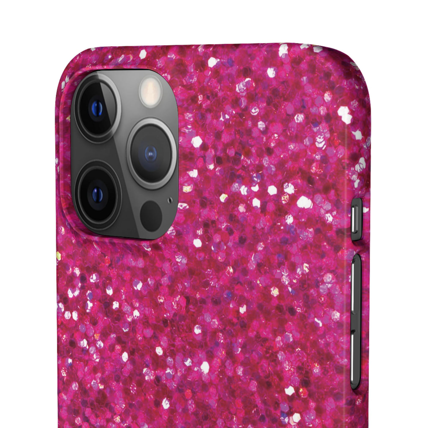 Snap Non-Glitter Muted Pink Play on "Faux" Glitter Effect Cute Phone Cases for Samsung and Iphone, 16, 15, 14, S24, S23, S22, S21, S20, Plus and Ultra