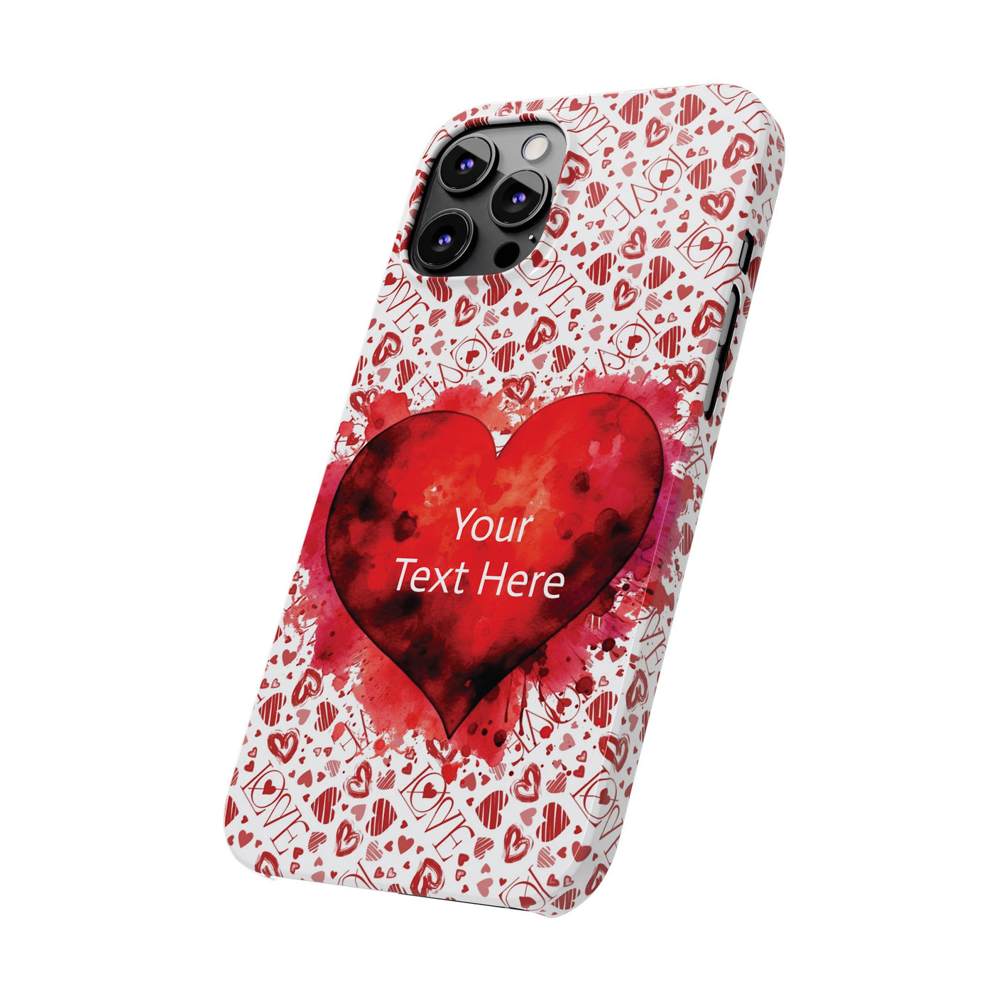 Slim Cute Phone Cases for Iphone - | iPhone 15 Case | iPhone 15 Pro Max Case, Iphone 14 Case, Iphone 14 Pro Max, Iphone 13, Valentine Hearts Love