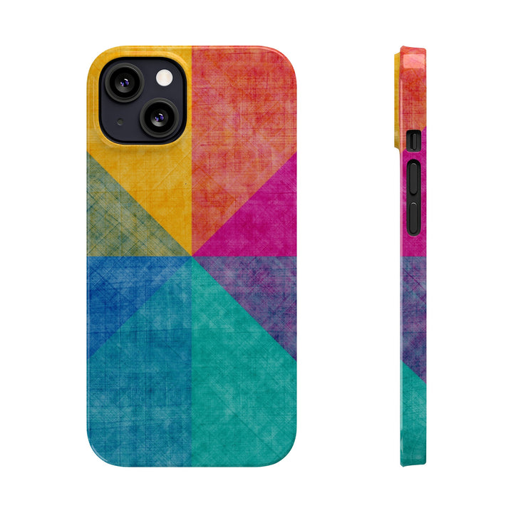 Slim Cute Phone Cases for Iphone | iPhone 15 Case | iPhone 15 Pro Max Case, Iphone 14, Iphone 14 Pro Max, Iphone 13, Abstract Colored Shapes - Studio40ParkLane