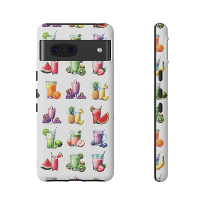 Cute Samsung Case | Cool Iphone Case | Tropical Summer Fruit Cocktail, Samsung S24, S23, S22, S21, IPhone 15 Case | Iphone 14 Case, Iphone 13 Case