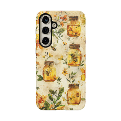 Impact Resistant, Honey Bees, Cute Phone Cases for Samsung S24, S23, S22, S21, IPhone 15 pro Iphone 14 pro Iphone 13 IPhone 12 Iphone 11