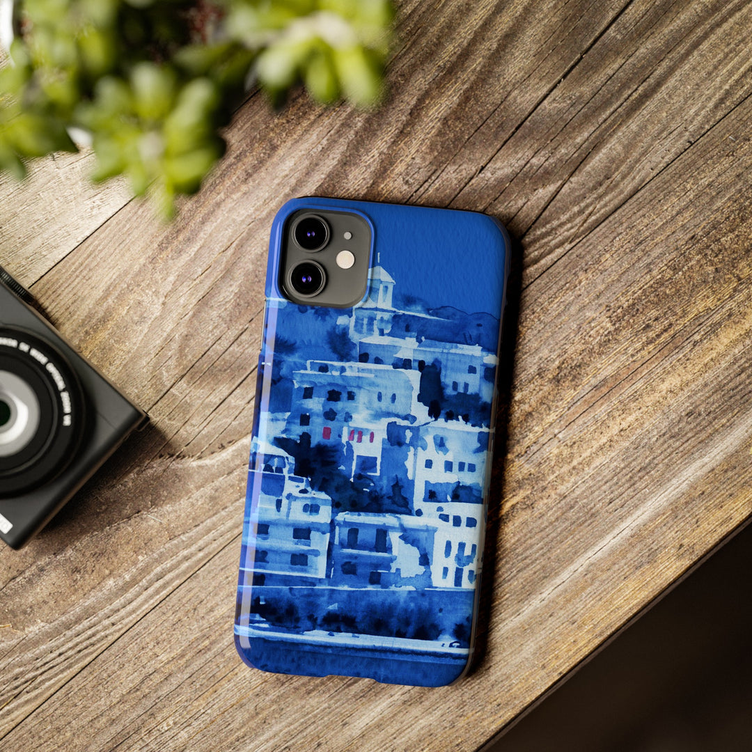 Slim Cute Phone Cases for Iphone | iPhone 15 Case | iPhone 15 Pro Max Case, Iphone 14, Iphone 14 Pro Max, Iphone 13, Greek Island Blue - Studio40ParkLane