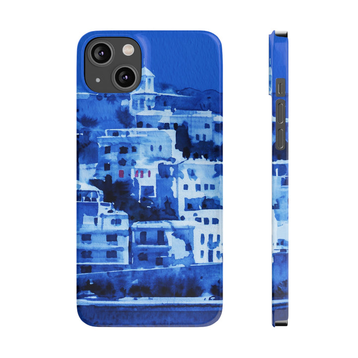 Slim Cute Phone Cases for Iphone | iPhone 15 Case | iPhone 15 Pro Max Case, Iphone 14, Iphone 14 Pro Max, Iphone 13, Greek Island Blue - Studio40ParkLane