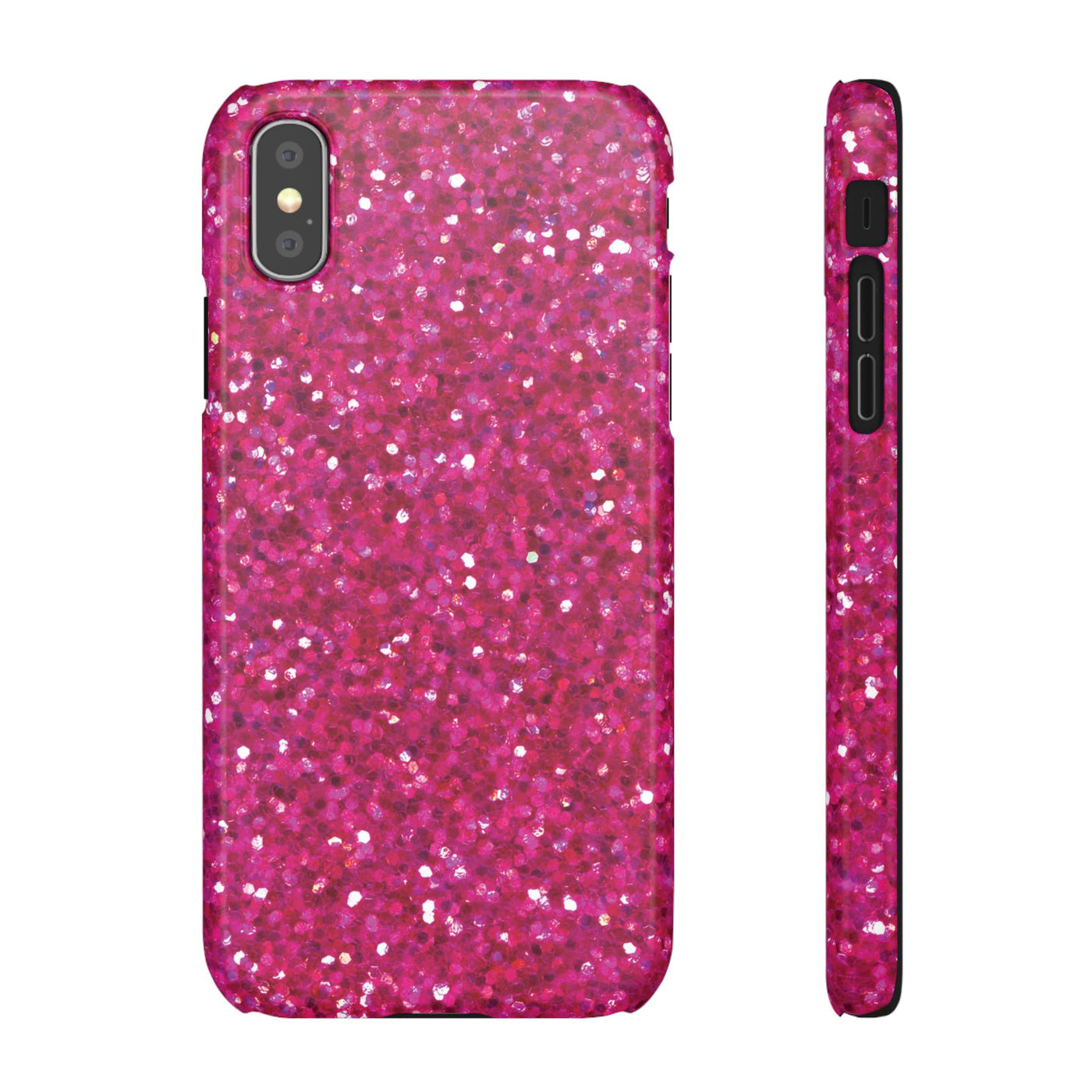 Snap Non-Glitter Muted Pink Play on "Faux" Glitter Effect Cute Phone Cases for Samsung and Iphone, 16, 15, 14, S24, S23, S22, S21, S20, Plus and Ultra