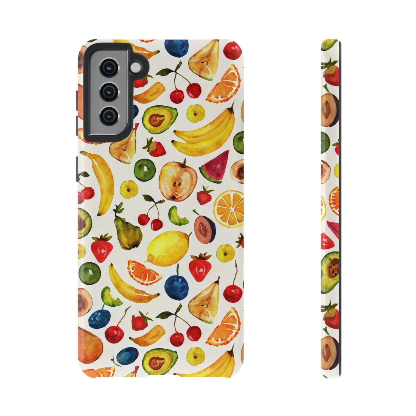 Impact Resistant, Mixed Fruits, Cute Phone Cases for Samsung S24, S23, S22, S21, IPhone 15 pro Iphone 14 pro Iphone 13 IPhone 12 Iphone 11