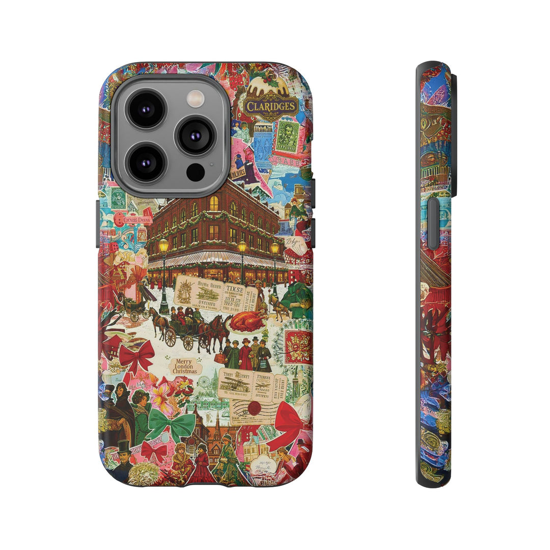 Aesthetic Tough London Coquette Collage Premium Phone Case - For iPhone 17 Pro Max iPhone 16 Pro iPhone 15 Iphone 14 Plus 13 Pro 12 11 10 XR - Studio40ParkLane