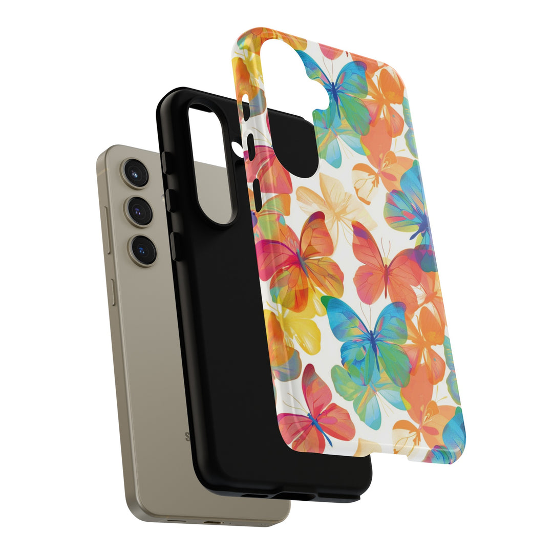 Cute Samsung Case | Cool Iphone Case | Summer Bright Butterflies, Samsung S24, S23, S22, S21, IPhone 15 Case | Iphone 14 Case, Iphone 13 Case - Studio40ParkLane