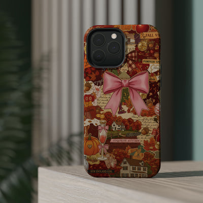 New England Fall Coquette Collage Tough Magsafe Cute Phone Cases for Iphone | iPhone 15 Pro Max Case, Iphone 14, Iphone 14 13 12 11 10 9 8 7 - Studio40ParkLane