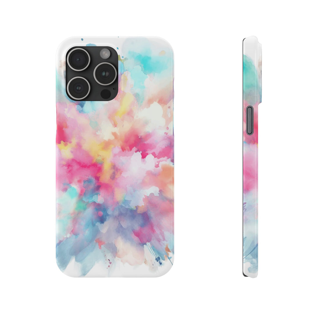 Slim Paint Splash Pink Gift for Her Cute Phone Cases for Iphone 16 Pro Max | iPhone 15 Case | iPhone 15 Pro Max Case, Iphone 14, Iphone 14 Pro Max, Iphone 13 12 11 8 7 - Studio40ParkLane