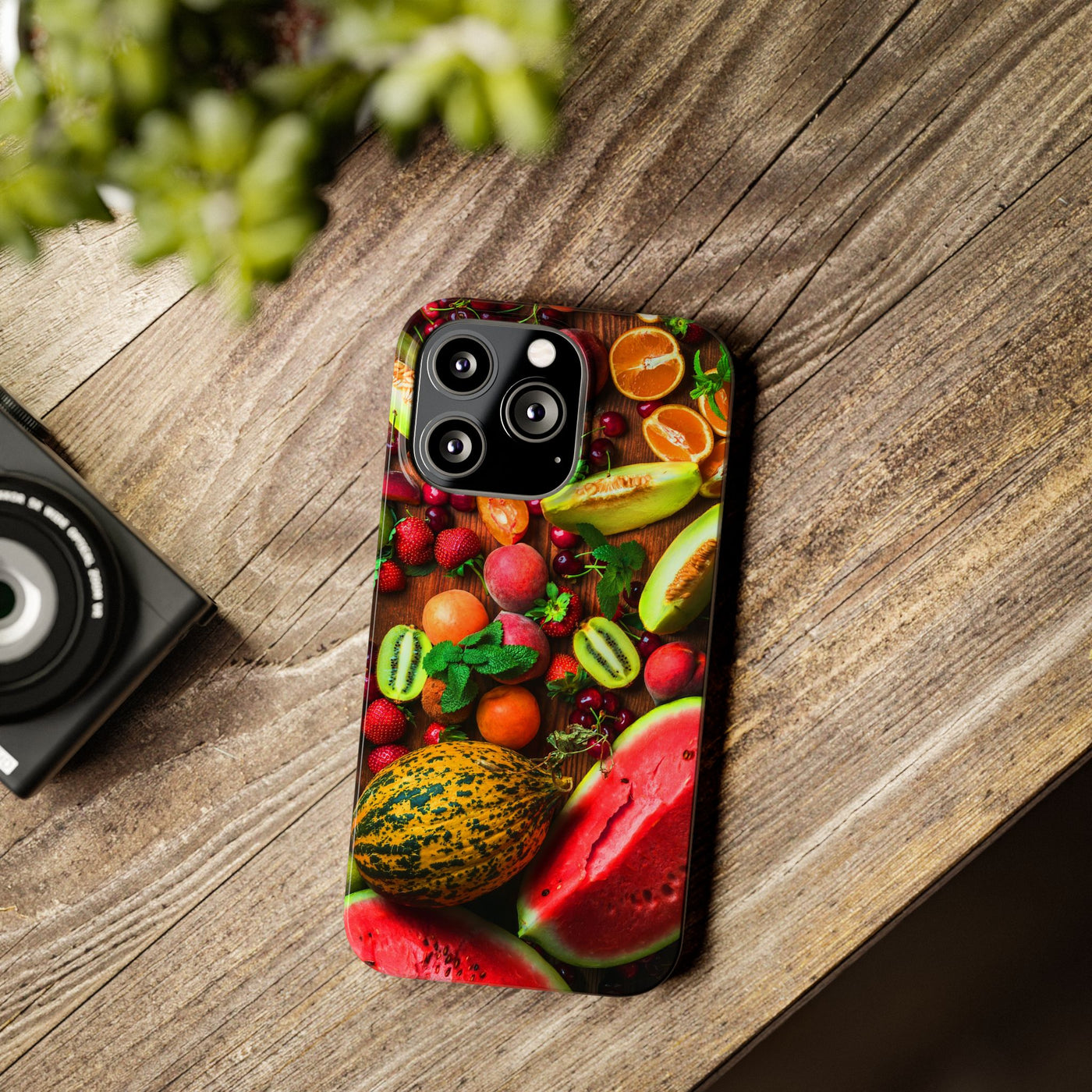 Slim Fall Fruit Collage Phone Cases for Iphone 16 | iPhone 15 Case | iPhone 15 Pro Max Case, Iphone 14, Iphone 14 Pro Max, Iphone 13, Slim Mom Dad Gift