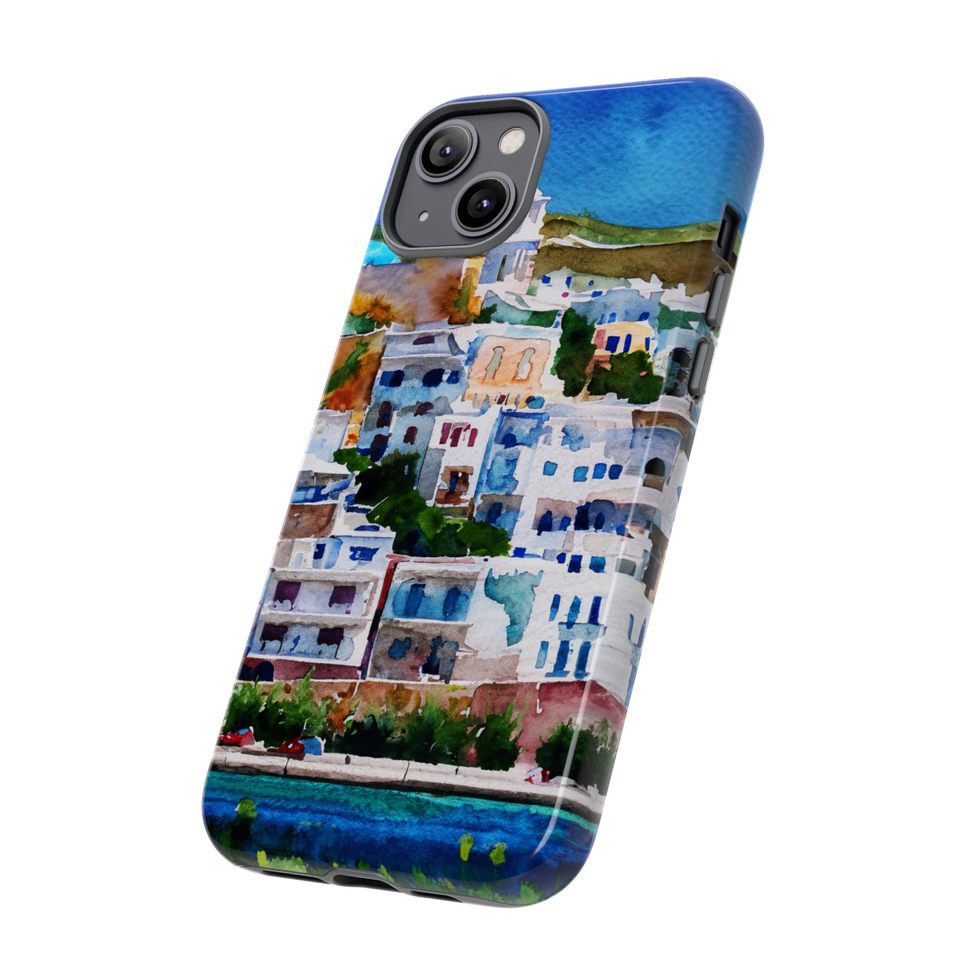 Impact Resistant, Greece House, Cute Phone Cases for Samsung S24, S23, S22, S21, IPhone 15 pro Iphone 14 pro Iphone 13 IPhone 12 Iphone 11