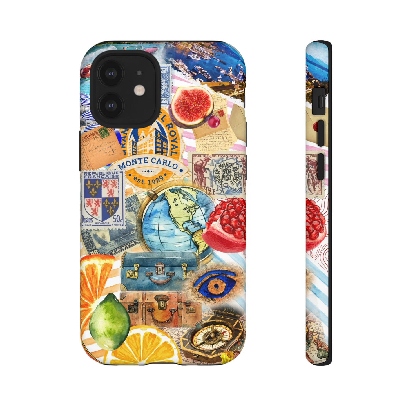 Cute European Summer Collage Phone Case, for IPhone 16 Case | Iphone 15, Iphone 14, IPhone 13 Case, 11 8 7, Samsung Galaxy S24, S23, S22, S21 Extra Protective