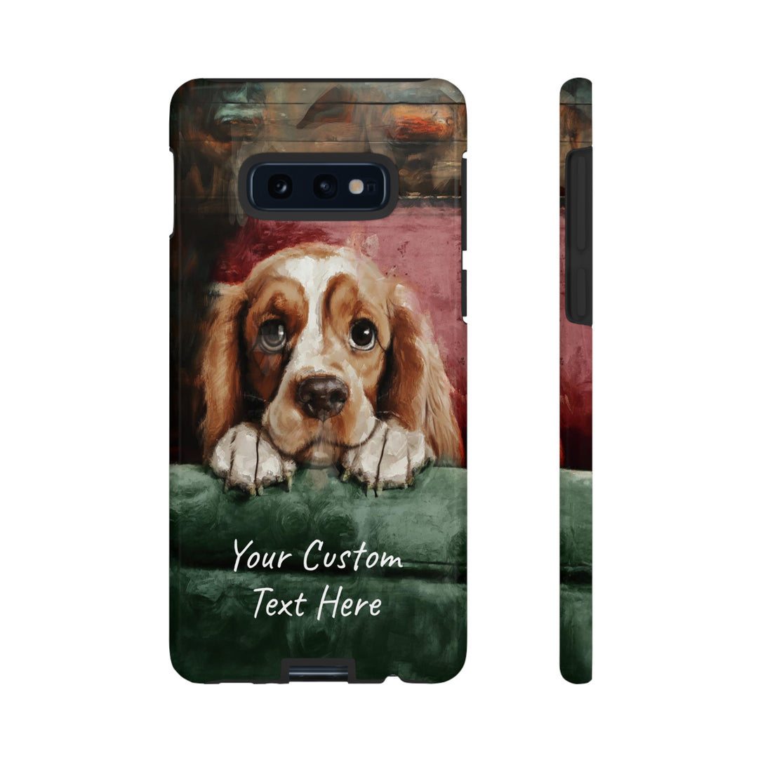 Personalize this Cute Samsung Phone Case | Cocker Spaniel Dog Samsung Phone Case | Galaxy S23, S22, S21, S20 | Customized Samsung Case - Studio40ParkLane