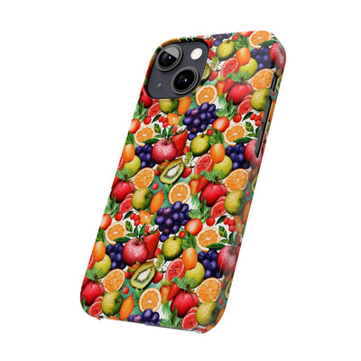 Slim Cute Phone Cases for Iphone  | iPhone 15 Case | iPhone 15 Pro Max Case, Iphone 14, Iphone 14 Pro Max, Iphone 13, Summer Fruit Mix Selection