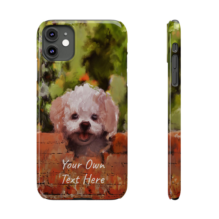 Slim Personalized Cute iPhone Cases - | iPhone 15 Case | iPhone 15 Pro Max Case, Iphone 14 Case, Iphone 14 Pro Max, Iphone 13, Bichon Frise Dog - Studio40ParkLane