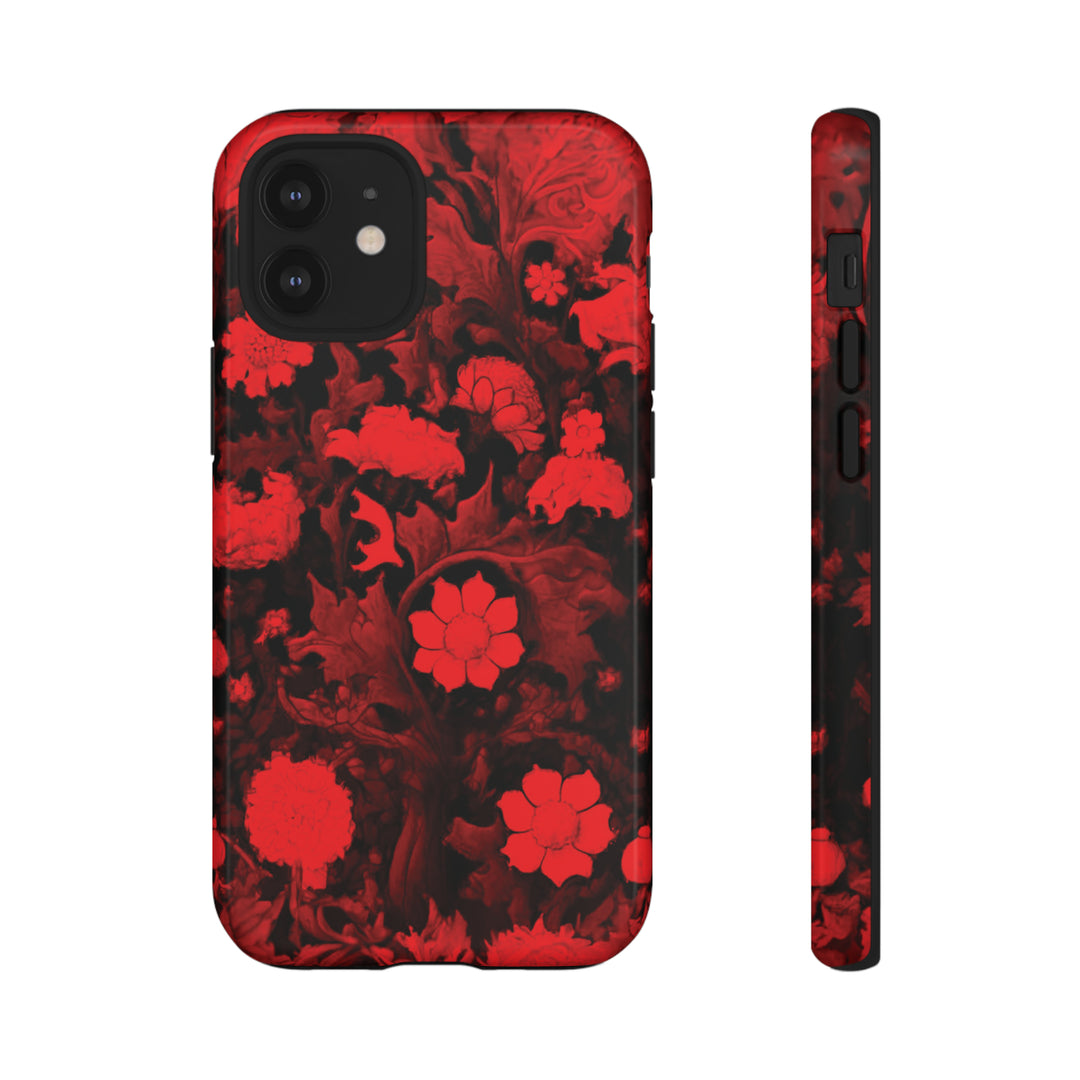 Cool Phone Case | Red Flowers, For iPhone 15 Case | iPhone 15 Pro Case, Iphone 14 Case, Iphone 14 Pro Max Case, Protective Iphone Case - Studio40ParkLane