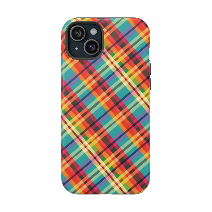 Checkered Plaid Magsafe Gift for Her Cute Phone Case for Iphone, | iPhone 16 | iPhone 15 Pro Max, Iphone 14 Pro Max, 13 12 11 10 9 8 7 - Studio40ParkLane