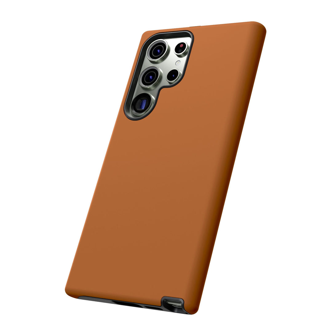 Premium Tough Rusty Brown Orange Gift for Her Cute Phone Cases for Samsung S25 S24, S23, S22, S21, Iphone, 16, 15, 14, 13 Pro Max Ultra - Studio40ParkLane