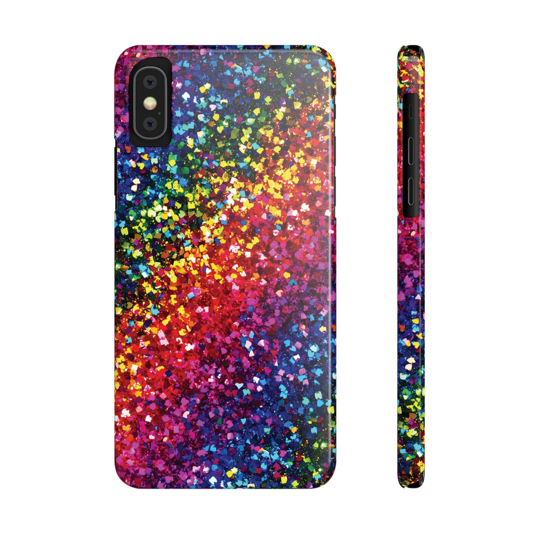Slim Non - Glitter Muted Color Faux Play on Glitter Effect Gift for Her Cute Phone Cases for Iphone 16 Pro Max | iPhone 15 Case | iPhone 15 Pro Max Case, Iphone 14, Iphone 14 Pro Max, Iphone 13 12 11 8 7 - Studio40ParkLane