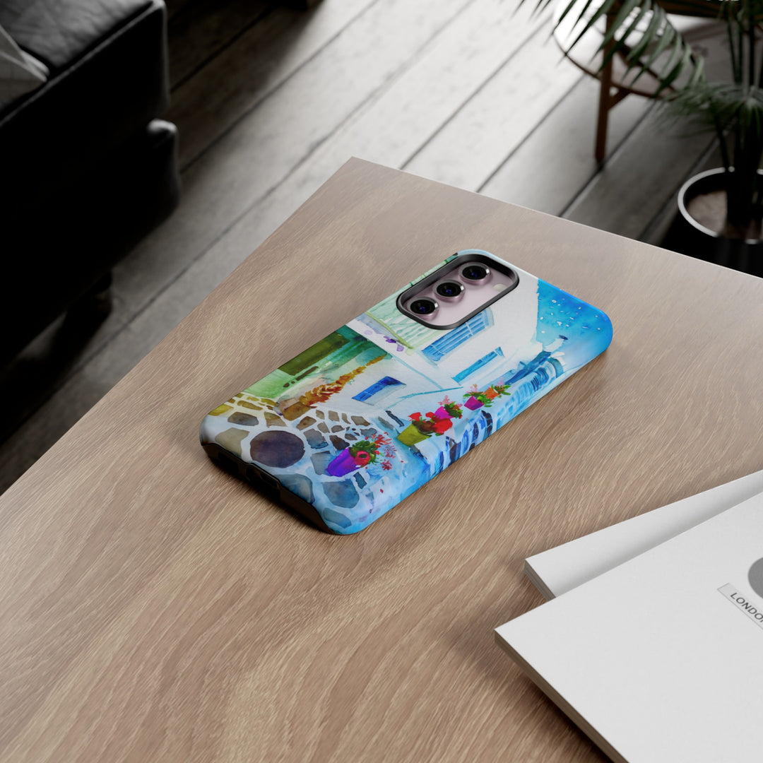 Impact Resistant, Greece House, Cute Phone Cases for Samsung S24, S23, S22, S21, IPhone 15 pro Iphone 14 pro Iphone 13 IPhone 12 Iphone 11 - Studio40ParkLane