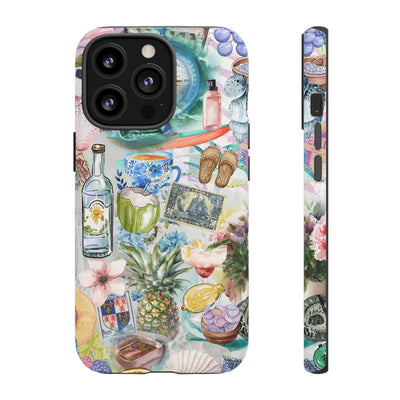 Impact Resistant, Travel Coquette Collage, Cute Phone Cases for Samsung S24, S23, S22, S21, IPhone 15 pro Iphone 14 pro Iphone 13 IPhone 12 Iphone 11