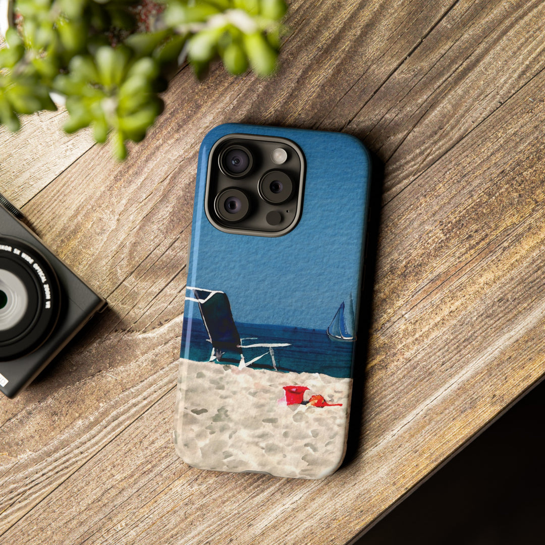 Cute Samsung Case | Cool Iphone Case | Summer Blue Beach Chair, Samsung S24, S23, S22, S21, IPhone 15 Case | Iphone 14 Case, Iphone 13 Case - Studio40ParkLane