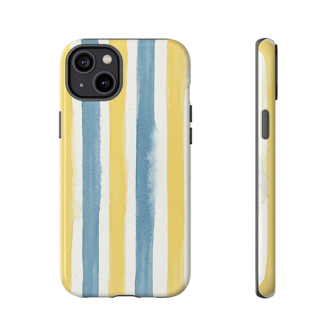 Tough Cute Yellow Stripes Phone Case, for IPhone 17 Pro Max | Iphone 17 Air, Iphone 16, IPhone 15, 14 13 12, Samsung Galaxy S26, S25, S24, S23 - Studio40ParkLane