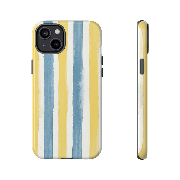 Tough Cute Yellow Stripes Phone Case, for IPhone 17 Pro Max | Iphone 17 Air, Iphone 16, IPhone 15, 14 13 12, Samsung Galaxy S26, S25, S24, S23 - Studio40ParkLane