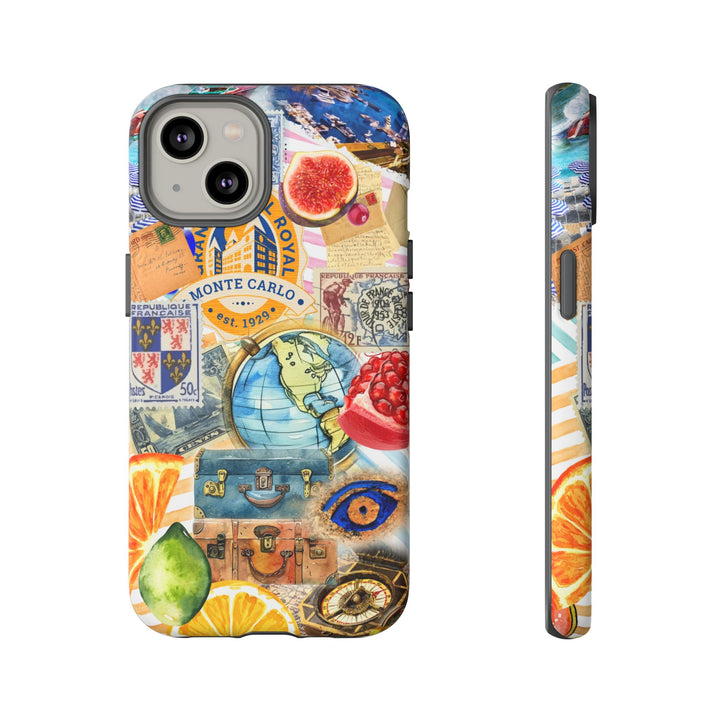 Cute European Summer Collage Phone Case, for IPhone 16 Case | Iphone 15, Iphone 14, IPhone 13 Case, 11 8 7, Samsung Galaxy S24, S23, S22, S21 Extra Protective - Studio40ParkLane