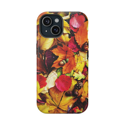 Aesthetic Tough Magsafe Fall Leaves Foliage Phone Case - For iPhone 17 Pro Max iPhone 16 Pro iPhone 15 Iphone 14 Plus 13 Pro 12 11 10 - Studio40ParkLane
