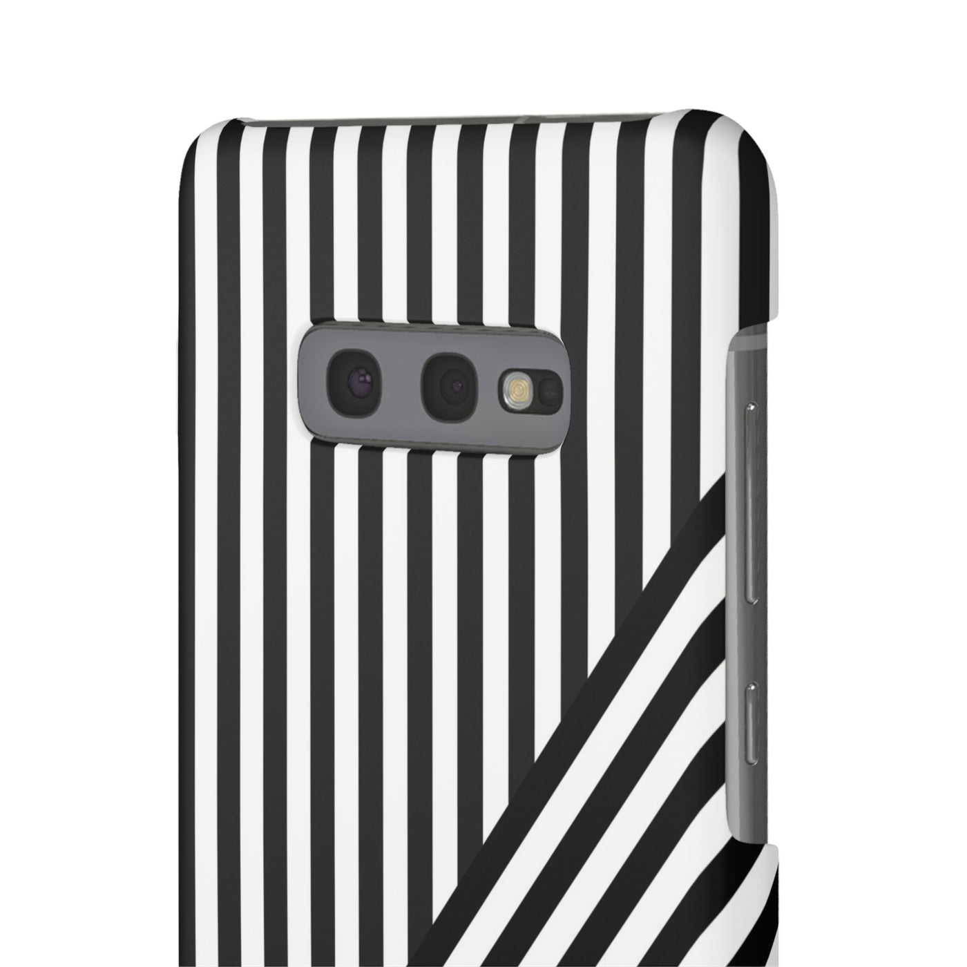 Aesthetic Black White Stripes Cute Phone Case Sleek Snap - For iPhone 17 Pro Max iPhone 16 Pro iPhone 15 Iphone 14 Plus 13 Pro 12 11 10 Gift - Studio40ParkLane