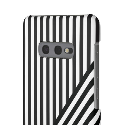 Aesthetic Black White Stripes Cute Phone Case Sleek Snap - For iPhone 17 Pro Max iPhone 16 Pro iPhone 15 Iphone 14 Plus 13 Pro 12 11 10 Gift - Studio40ParkLane