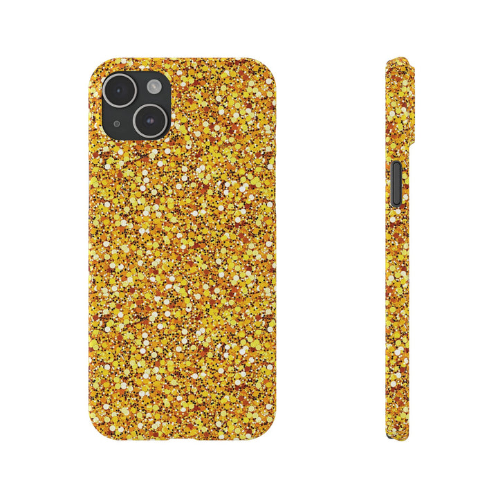 Slim Muted Gold Play on Faux Glitter Effect Cute Phone Cases for Iphone 16 Pro Max | iPhone 15 Case | iPhone 15 Pro Max Case, Iphone 14, Iphone 14 Pro Max, Iphone 13 12 11 8 7 - Studio40ParkLane